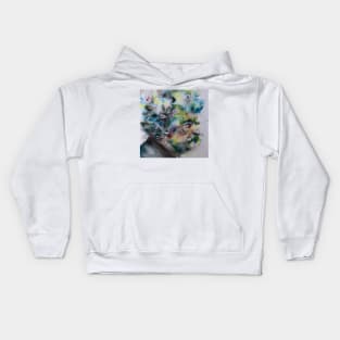 MARK TWAIN - watercolor portrait .6 Kids Hoodie